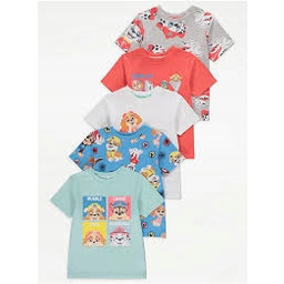 george_ 86-92_ bawełniana bluzka__nowa_ 5 pack_ paw patrol
