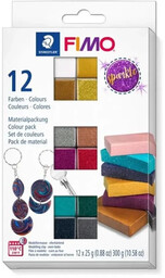 Zestaw Fimo Effect Sparkle 12 kostek 25g -
