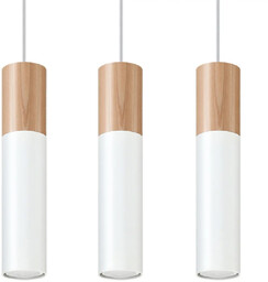 Lampa wisząca PABLO 3L biała SL.0630 - Sollux