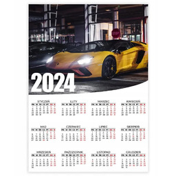 KALENDARZ ŚCIENNY 2024 ROK 50x70cm AVENTADOR Wzory