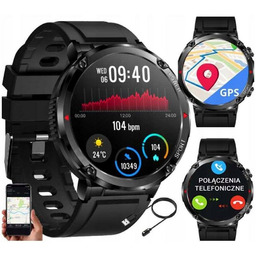 SMARTWATCH MĘSKI KROKOMIERZ CIŚNIENIE ROZMOWY 600 mAh !!!