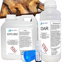 Żywica Epoksydowa Zestaw Bezbarwna Odlewnicza Krystaliczna Barwnik 3KG