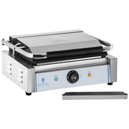 Kontakt grill kontaktowy dwustronny gładki PANINI 2200W 230V