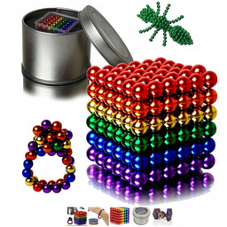 Kulki 3Mm Tęcza Magnetyczne Neocube 216 Szt +