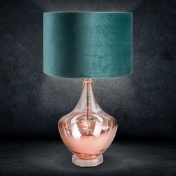LIMITED COLLECTION Lampa stołowa SALVIA na szklanej podstawie