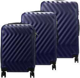 Pierre Cardin zestaw podróżny trzech walizek twarde ABS