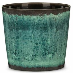 Niebieska osłonka na doniczkę 870 Ocean Glaze 11.