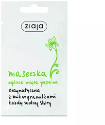 Ziaja Ogórek, enzymatyczna maseczka z mikrogranulkami, 7ml