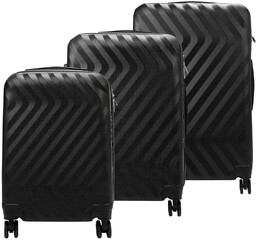 Pierre Cardin zestaw podróżny trzech walizek twarde ABS