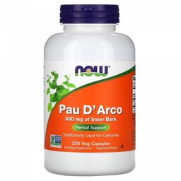 Pau D''arco 500 mg Now Foods, 250 kapsułek