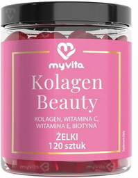 Żelki naturalne Kolagen Beauty, MyVita, 120 szt.
