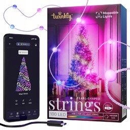 Lampki choinkowe Twinkly Strings Usb-c 100 Led, perły,