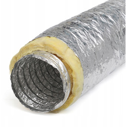 Przewód wentylacyjny Izoflex elastyczny izolowany aluminiowy 112 mm