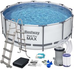 Basen ogrodowy stelażowy, 11w1, Bestway, 396x122 cm