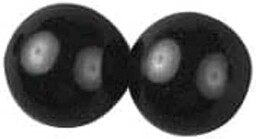 RAYHER - Oczy zwierzęce, plastikowe półkoraliki, czarne,