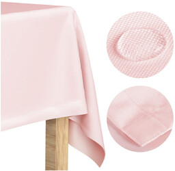 Obrus 150x350 Plamoodporny Klasyczny Elegant Róż