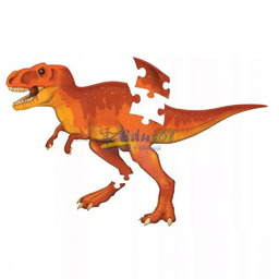 Duże, piankowe puzzle podłogowe, Dinozaur T-Rex 410x330x80 mm