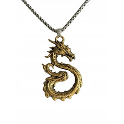 Naszyjnik Wisiorek Smok Chiński Mitologia Dragon Fantasy Gaming