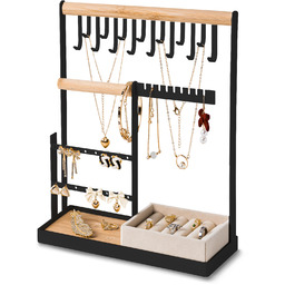 DreamGenius Organizer na biżuterię z aksamitnym uchwytem