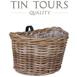 KOSZ ZAWIESZANY Z RATTANU Z FOLIĄ 25x15/20x17/21 cm