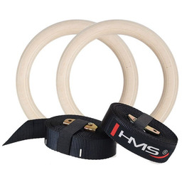 OUTLET Drewniane kółka gimnastyczne z miarką TX07 HMS