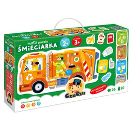 CZUCZU Puzzle Moto puzzle Śmieciarka (26 elementów)