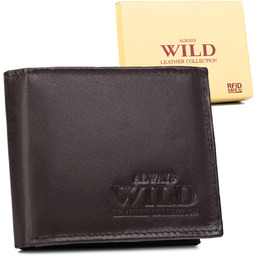 Mały skórzany portfel męski Always Wild