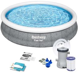 Basen ogrodowy rozporowy, 9w1, Bestway, 366x76 cm