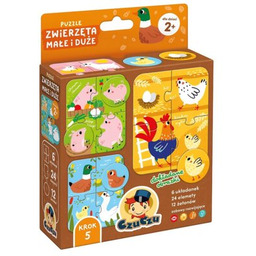 CZUCZU Puzzle Zwierzęta małe i duże (36 elementów)