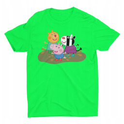 Koszulka Dziecięca-Świnka Peppa-Mix Kolory- 110 Xs