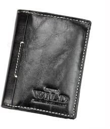 Portfel Męski Skórzany WILD Skóra Licowa Mały Pionowy