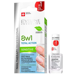 Odżywka Total Action Sensitive - EVELINE Nail Therapy