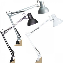 RABALUX 4216 Lampka biurkowa Arno E27/1x60 srebrna