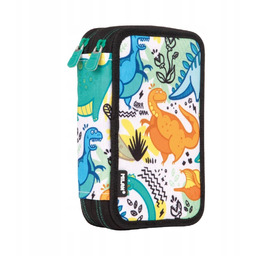 Piórnik 2 Poziomy Z Wyposażeniem Dinozaury Milan