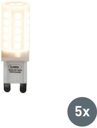LUEDD Zestaw 5 ściemnialnych żarówek LED G9 3W
