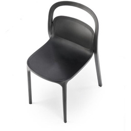 Krzesło ogrodowe plastikowe czarne K490