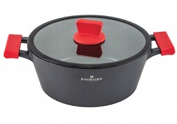 Zwieger Obsidian Garnek 2l z pokrywką 20cm Obsidian