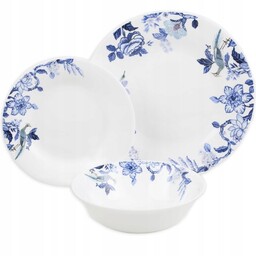 Komplet Zestaw Serwis Obiadowy Talerze 18el 6 Osób