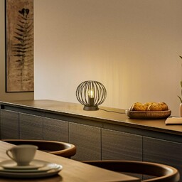 Lampa stołowa Maivi Lindby, czarny, salon / jadalnia,