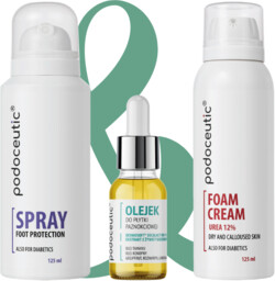 Zestaw Podoceutic - Spray & Pianka do stóp