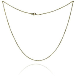 ankabizuteria.pl Łańcuszek srebrny pozłacany - delikatna kosteczka 1m