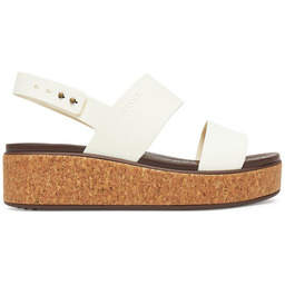 Sandały Crocs Brooklyn Cork Low Wedge 211144 Écru