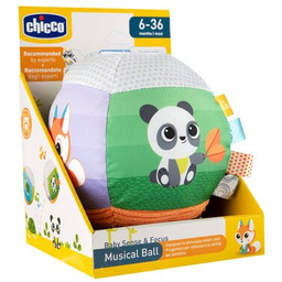 CHICCO Zabawka edukacyjna Sense & Focus Grająca piłka