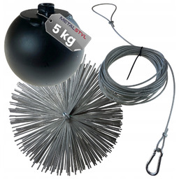 Kula do czyszczenia komina 5kg szczotka Ø 200