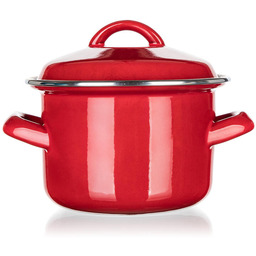 Banquet Garnek emaliowany z pokrywką Red MILTON 5,9