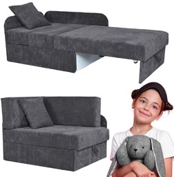 Kanapa rozsuwana BONI sofa narożnik dziecięcy SZARY Family