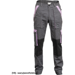 MAX SUMMER LADY - spodnie - szary/jasnofioletowy 34