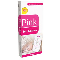 PINK Test ciążowy Płytkowy (1 sztuka)