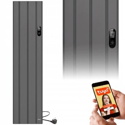 Grzejnik Elektryczny Pionowy Panelowy Ścienny Na Ściane 1000W