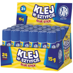 Klej w sztyfcie 15g Astra BOX 24 szt